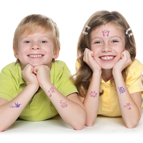 20 Sheets Temporary Tattoo Stencils for Women Girls and Kids, 727 PCS Henna Tattoo Stencil Kit,Temporary Indian Arabian Glitter Airbrush Tattoo Stencils for Face Body Paint DIY