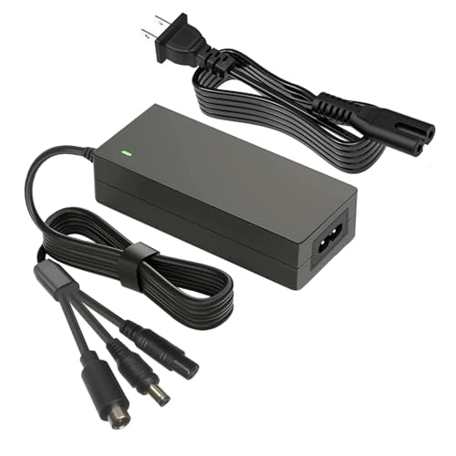 42V 2A 3 in 1 Charger with 3 Connections for Lithium Battery Charging and Vacuum Cleaner Charging Compatible with Jetson Swagtron Gotrax Swagway Razor