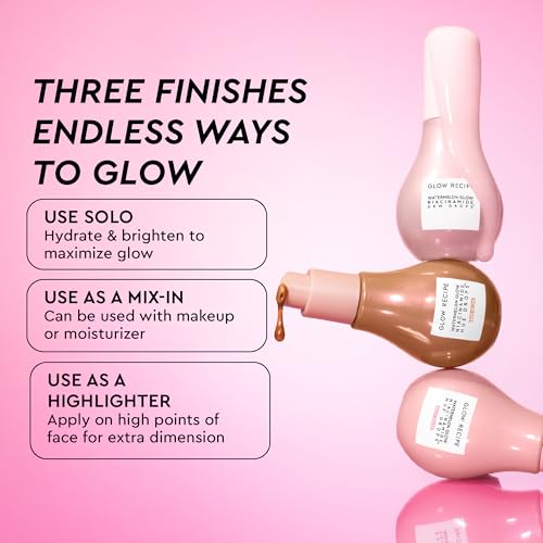 Glow Recipe Skin Care Set, Dew & Hues Must-Haves - Limited Edition Travel Size Gift Set with Niacinamide Dew Drops, Hue Drops Sun Glow & Rosy Glow (15ml Trio)