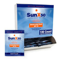 CoreTex Sun X 50 SPF Broad Spectrum Sunscreen Packets - Pack of 100 Paraben, Oxybenzone, Octinoxate, & Oil Free Sunscreen - No White Cast and Water Resistant Up to 80 Minutes