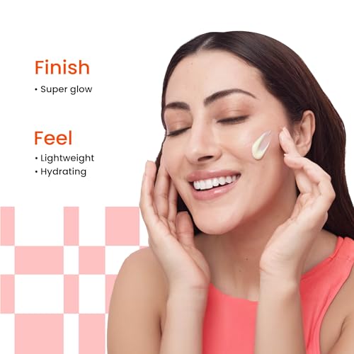 FoxTale Vitamin C Super Glow Moisturizer with Niacinamide & Peptides, Visibly Reduces Pigmentation, Enhances Skins Brightness Instantly, For All Skin Types, Women & Men (50ml)