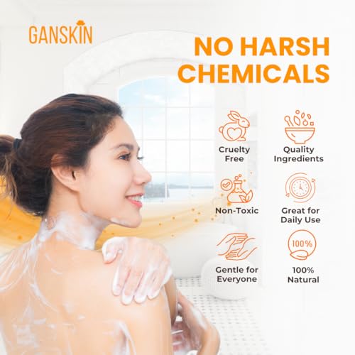 Turmeric Body Wash ? Skin Brightening Liquid Soap for Discoloration ? Natural Anti Aging Exfoliating Turmeric Body Wash for Spots, Acne, Sun Damage ? Bath Soap Skincare