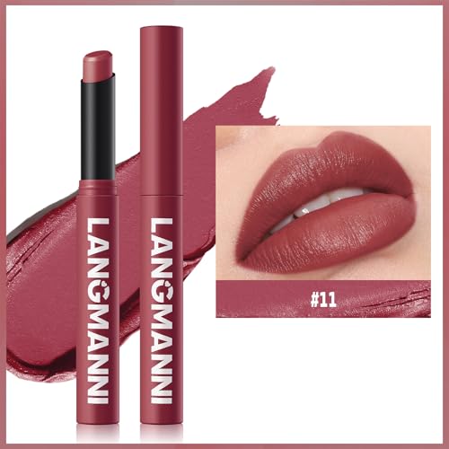 M?TYSUR Matte Lipstick - Non-Sticky, Long-Lasting & Waterproof Lipstick for Women, Richly Pigmented, Hydrating Lip Makeup with Smudge-Proof Formula, 1 Count, 0.07oz