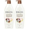 Jergens Hydrating Coconut Body Lotion,Hand and Body Moisturizer,Infused with Coconut Oil,Hydrates Dry Skin Instantly,Dermatologist Tested,16.8 oz,(Pack of 2)