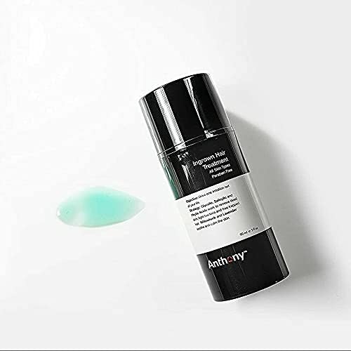 Anthony Ingrown Hair Treatment for Men (Pack of 2) ? Gel Solution to Calm Down Razor Burn ? Scar and Redness Eliminator, Bump Removal ? 3 Fl. Oz