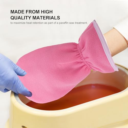 Paraffin Wax Gloves and Booties Set for Hand and Foot Care Heat Retention Covers for Moisturizing and Circulation Boosting Washable and Lightweight 12X6X0.4 Inches