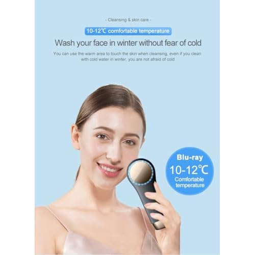 Rechargeable Silicone Electric Face Scrubber ? Vibrating Facial Cleansing Brush for Deep Cleansing & Exfoliation, Waterproof, Gentle on Skin, for Men & Women