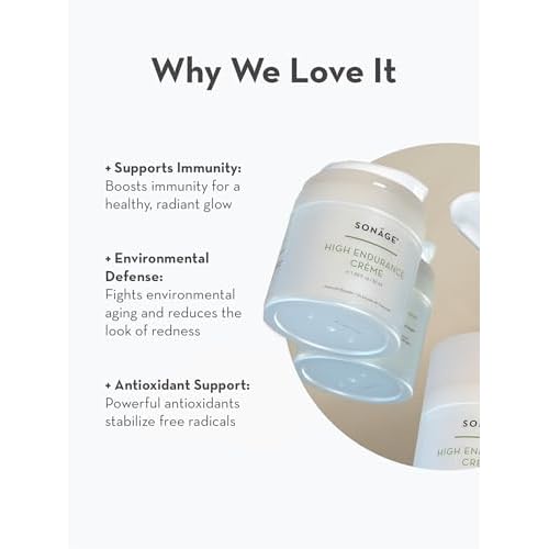 SONAGE High Endurance Cream: Anti-Aging Moisturizer | Firming Night Cream Soothes Redness
