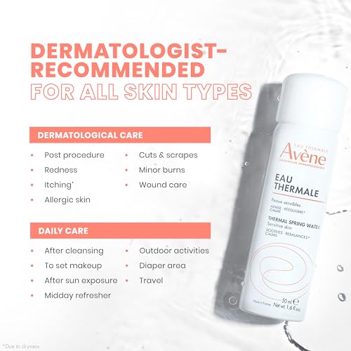 Av?ne Thermal Spring Water, Soothing Calming Facial Mist Spray for Sensitive Skin, Soothes, Softens + Calms Skin, Formulated with Mineral & Biological Properties