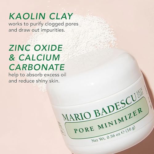 Mario Badescu Silver Powder Pore Minimizer, Skin Care Facial Pore Cleansing Mask With Kaolin Clay & Zinc Oxide