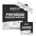 Premium Single Edge Razor Blades - Swedish Steel Razor Blades for Safety Razors and Straight Edge Razors, by GRAVITY RAZORS (100 Count, 2-Pack)