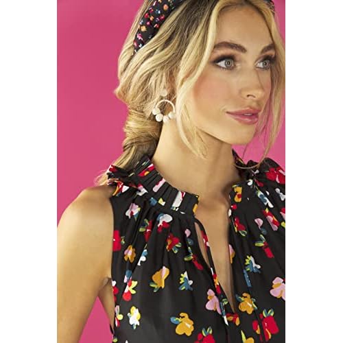 Mud Pie Braided Floral Headband, Black