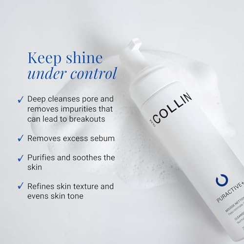 G.M. COLLIN Puractive+ Cleansing Foam | Foaming Face Wash for Oily or Acne Prone Skin | Hydrating Cleanser with Salicylic Acid