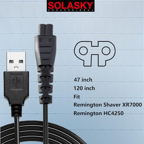 USB Charger Cord Compatible with Remington Shaver Clipper Charger USB Cable Power Cord for Remington XR7000 HC4250