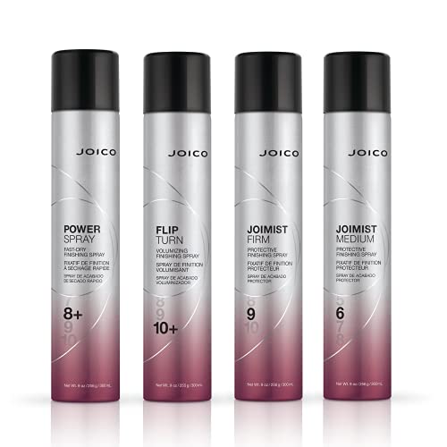 Joico Flip Turn Volumizing Finishing Spray | For Most Hair Types | Humidity Protection | Hold Level 10+ | Protect Against Pollution & Harmful UV | Paraben & Sulfate Free | 72 Hour Hold