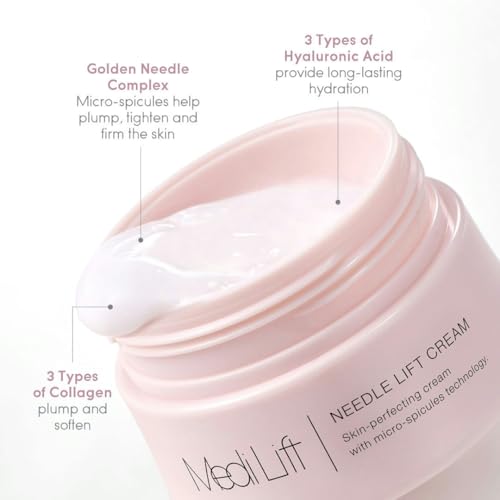 MEDI LIFT NL Signature Cream - Anti Aging Face Cream with Micro-Spicule Technology, Collagen & Hyaluronic Acid, Anti Wrinkle Skin-Perfecting Hydro Boost Moisturizer for Women, 0.8 oz / 25g