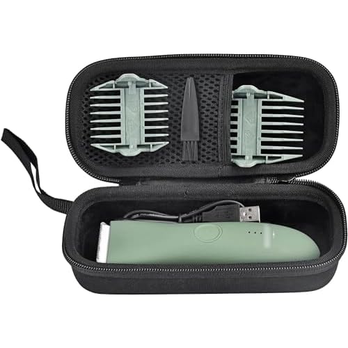 MEROM Hard Case Compatible with Meridian Grooming Shaver Electric Groin Body Trimmer and Accessories, Travel Storage Case for Trimmers, Case Only