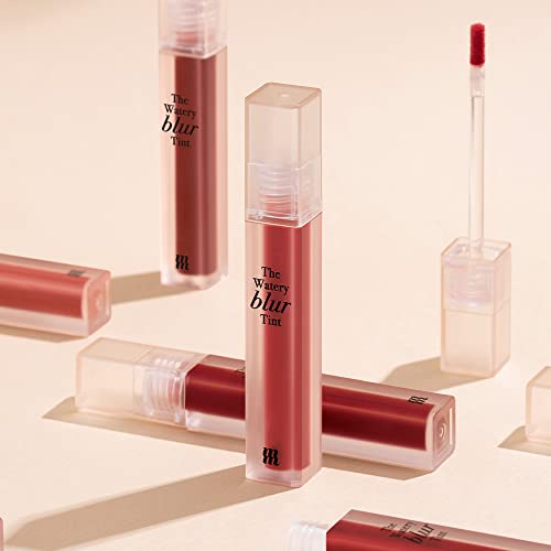MERZY The Watery Blur Velvet Tint ? Vegan Long-Lasting Lip Tint with Soft Matte Finish ? Gel-to-Powder Texture, High-Pigment Color #03 UNVELIED PETAL, 0.13 fl oz