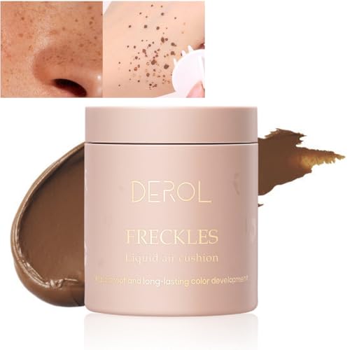 Freckle Stamp Pen,Long Lasting Waterproof Quick Dry Lifelike Freckles,Magic Faux Fake Freckles Stamp for Natural Sunkissed Makeup (01 Saddle Brown)