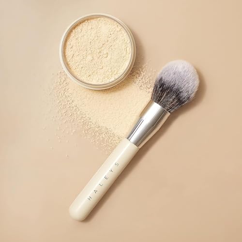 HALEYS Deluxe Makeup Brush Set 4 pcs: Soft, Streak-free, Perfect Blending, Buff, Blurs and Smooth, Premium Luxury Synthetic Bristles, For Liquid, Cream or Powder, Vegan, Cruelty-free, Sustainable Wood