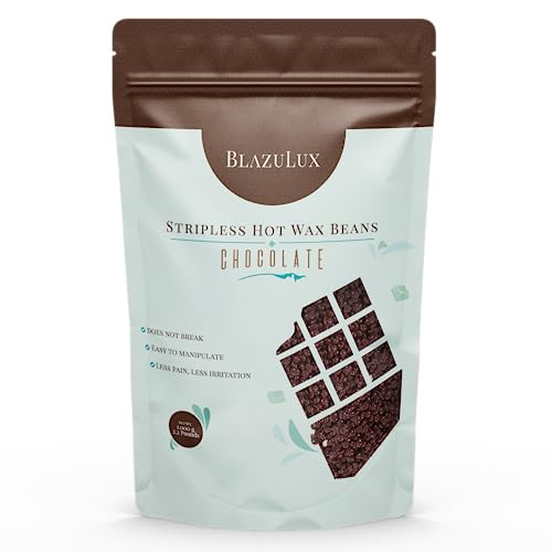 Wax - Chocolate 1000g Hard Wax Beans for Hair Removal, Stripless, for Brazilian Bikini, Face, Eyebrows, Underarms, Arms, Chest, Back, Legs