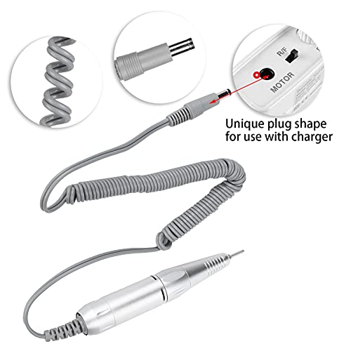 Electric Nail Drill Pen, Handle Handpiece Replacement for Manicure Pedicure Machine, Electric Handpiece Professional E File Nail Art Tool, Polish Machine Parts