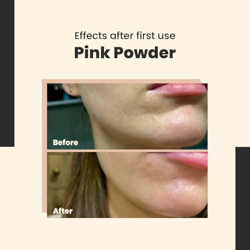 Pink Pow(d) er ? Multi-Functional Enzyme Powder Cleanser with Salicylic-Acid, Rice Powder and Clay ? 3-in-1 Face Wash, Exfoliator & Face Mask ? Vegan, 40 g / 1.41 Fl. Oz