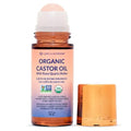 QUEEN OF THE THRONES¢ç Organic Golden Castor Oil Roll-On with Rose Quartz | 100% Pure for Skin, Brows & Lashes and less mess Castor Oil Packs | Hexane-Free | USDA Certified | Cold-Pressed 1.7oz (50mL)