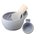 Grandslam Shaving Bowl with Ridges, Shaving Mug with Brush Stand, Shaving Soap Bowl for Shaving Cream and Soap, Durable & Holds Heat Longer, Rich & Thick Lather, Great for Traveling and Use at Home