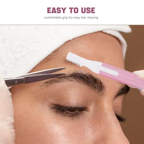 minkissy Women Electric Eyebrow Trimmer Facial Hair Remover Body Hair Shaver Lightweight Portable Razor for Precise Grooming