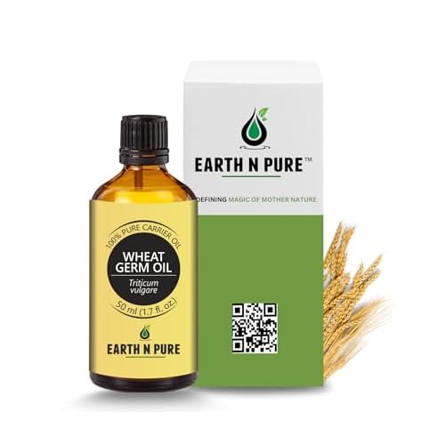 EARTH N PURE Wheat Germ Oil (Gehu Oil) Cold Pressed, Natural and Therapeutic Grade- 50 ml