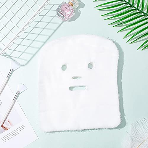 Maitys 150 Pieces Pre-cut Gauze Facial Cotton Beauty Face Pads Gauze Skin Care High Frequency for Facial Spa(10 x 12 Inch,Rectangle Face Style)