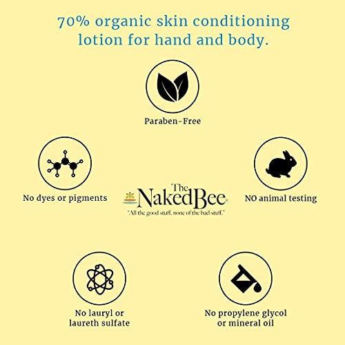 The Naked Bee Hand & Cuticle Healing Salve (1.5oz/Sunflower, Beeswax & Shea Butter) + Coconut & Honey Moisturizing Hand & Body Lotion, 6.7oz