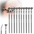 Folding Angle Scalloped Lash Brush, 2024 NEW Mascara Fan Brush for Lashes Eyelash Separator Tool, Eyelash Comb for Upper Lower Eye Lash Makeup Tools, Eye Makeup Fan Brush For Women (10 PCS)