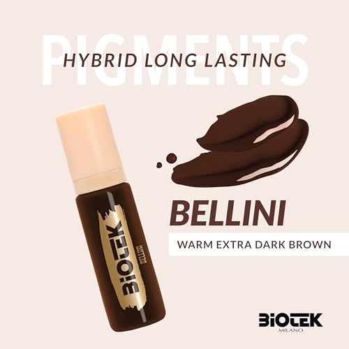 BIOTEK Brow Pigment Color for Long Lasting Makeup - Hybrid Long Lasting - Made in Italy (Bellini)