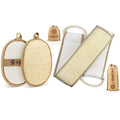 Premium Exfoliating Loofah Pad Body Scrubber and Back Scrubber, Made with Natural Egyptian Shower Sponge That Gets Your Body Clean