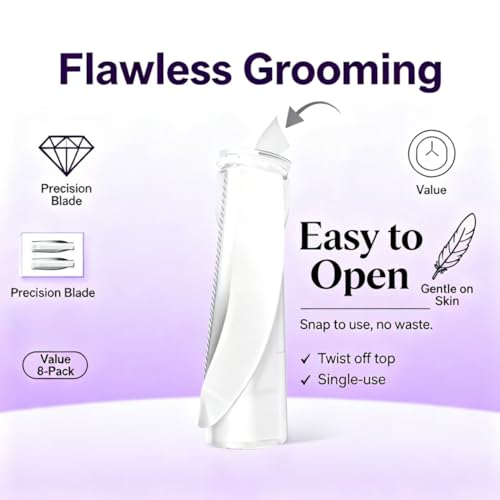 Dermaplane Razor for Women Face 5-Pack Dermaplaning Blades for Facial Exfoliation - Replacement Blades Compatible with WT005, WT03, WT09, TR32, TR23 Models