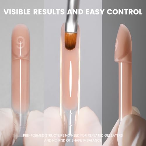 ImMaster 3D Reverse French Dual Form,150pcs Magic Caps Zone French Nail Dual Form for Beginners & Pros (IM111)