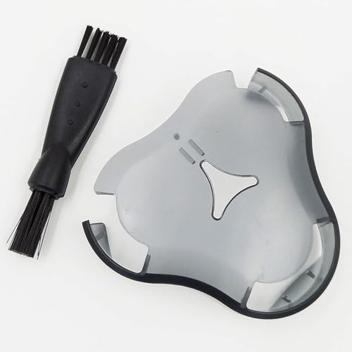 Shaver Head Protection Cover Cap with Cleaning Brush, Guard Razor Head Cover Plastic Protective Cap for Electric Shaver RQ11 RQ12 RQ1150 RQ1151 RQ1131 RQ1130 RQ1175 RQ1060 RQ1075 RQ1085 RQ109 S7000