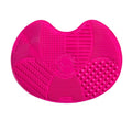 Sigma Beauty Makeup Brush Cleaner Mat ? Sigma Spa Express Silicone Makeup Brush Cleaning Mat with Suction Cups for Cleaning Makeup Brushes, Compact Design Fit for Any Travel Makeup Kit (Pink)