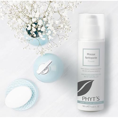 Phyt's Purity Cleansing Foam - Face Wash with Essential Oils - Soap-Free Face Cleanser with Astringent and Purifying Plant Extracts - 5.4 oz