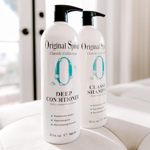 Original Sprout Deep Conditioner for All Hair Types, Vegan Conditioner, 32 oz. Bottle