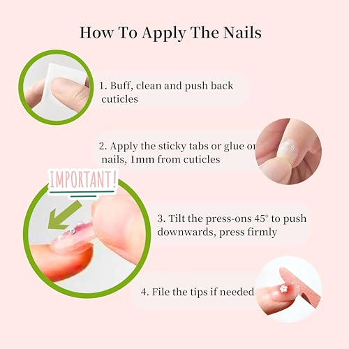 Hanakoko Press on Nails Handmade Nails 3D Press on Nails Short Medium Oval Almond Nails Fake Nails Glitter Cat Eye Nails Gel Nails Durable Reusable False Nails 10 Pcs (Dream Rainbow, S)