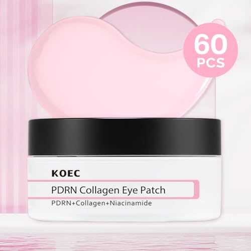 Collagen Eye Patch 30 Pairs, Under Eye Patches with PDRN, Collagen & Niacinamide, for Puffy Eyes Dark Circles and Fine Lines Smoothing Skin Treatment