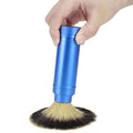 2PCS Travel Shaving Brush, Badger Hair Shaving Brush Aluminum Portable Facial Foaming Grooming Tool for Men Shave Beard Bathroom Supplies