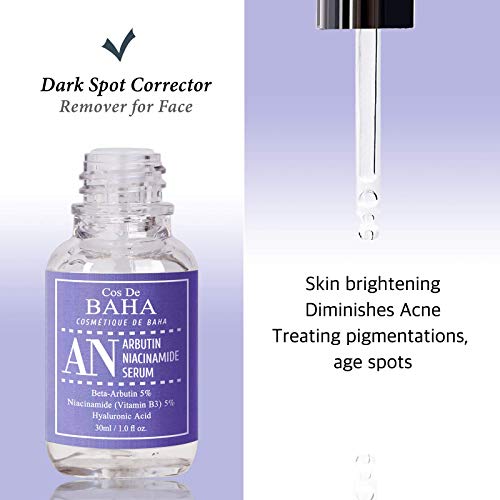 Arbutin 5% Serum for Face with Niacinamide 5% - Treating Pigmentations, Melasma, Dark Spot Corrector, Prevent Skin Discolouration, 1 Fl Oz (30ml) (Pack of 2)