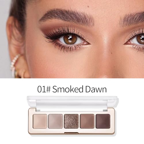 Neutral Nude Brown Eyeshadow Palette, Beige Cool Taupe Bronze Gold Shimmer & Cocoa Matte Shades, High Pigment Blendable Long-Lasting Eye Shadow for Daily Natural Makeup, Soft Glam & Mature Eyes 1