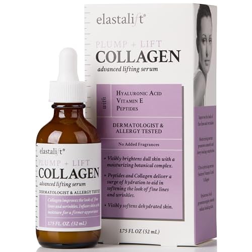 Elastalift Collagen Serum For Face | Collagen Face Serum For Skin Tightening Helps Lift, Plump, & Firm Sagging Skin | Serums For Skin Care | Anti Wrinkle Boost, Fragrance Free, 1.75 Fl Oz
