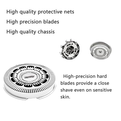 SH60 Replacement Heads Compatible with Philips Norelco Series 6000 Replacement Heads Blades for S6880/81 S6810/82 S6850/85, 3Pack