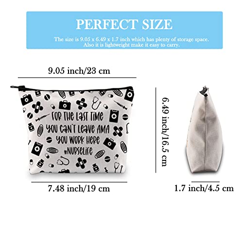 BWWKTOP Country Singer Makeup bag Singer Lyrics Gift Here's Your One Chance Fancy Don't Let Me Down Musical Makeup Zipper Pouch Bag Country Music Merchandise (Let Me Down)